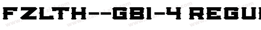 FZLTH--GB1-4 Regula字体转换